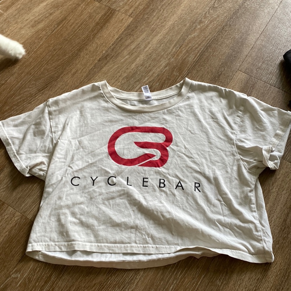 Cyclebar crop tee shirt